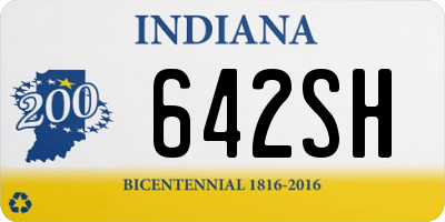 IN license plate 642SH