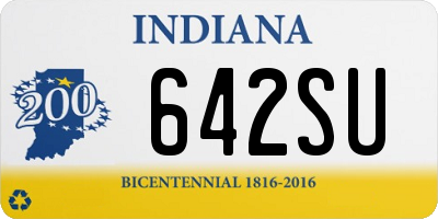 IN license plate 642SU