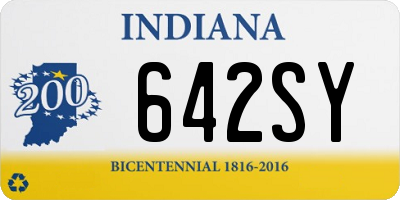 IN license plate 642SY