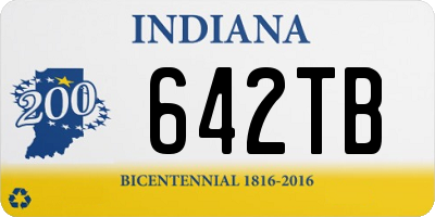 IN license plate 642TB