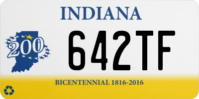 IN license plate 642TF