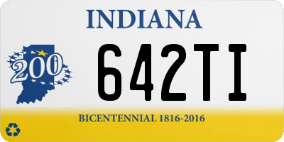 IN license plate 642TI