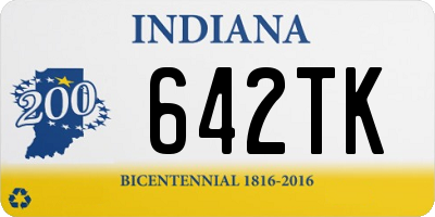 IN license plate 642TK