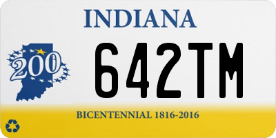 IN license plate 642TM