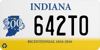 IN license plate 642TO