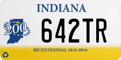 IN license plate 642TR