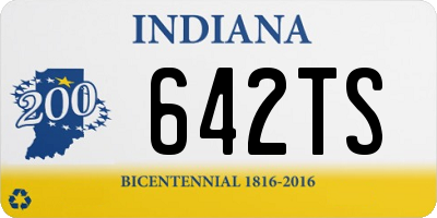 IN license plate 642TS