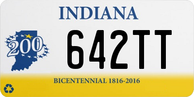 IN license plate 642TT