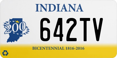 IN license plate 642TV