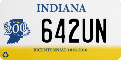 IN license plate 642UN