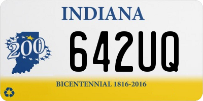 IN license plate 642UQ