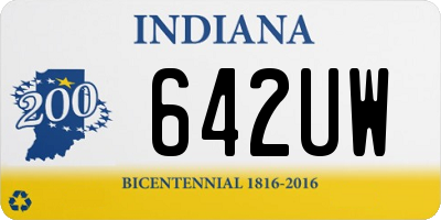 IN license plate 642UW