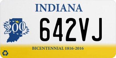 IN license plate 642VJ