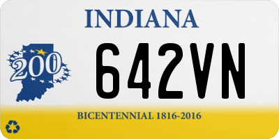 IN license plate 642VN