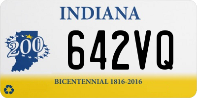 IN license plate 642VQ