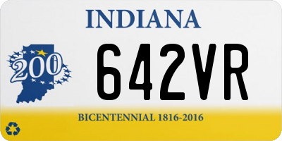 IN license plate 642VR