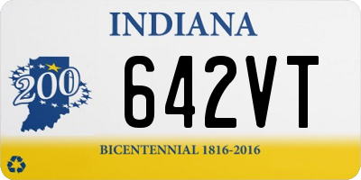 IN license plate 642VT