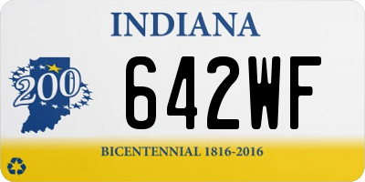 IN license plate 642WF