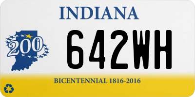 IN license plate 642WH