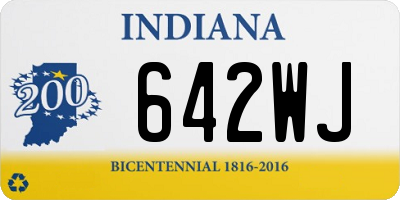 IN license plate 642WJ