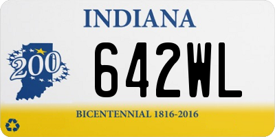 IN license plate 642WL