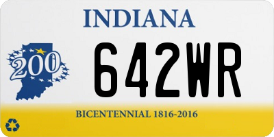 IN license plate 642WR