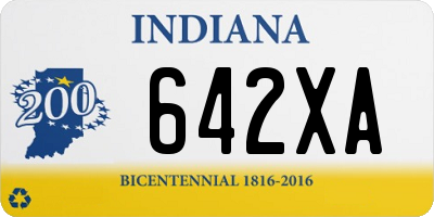 IN license plate 642XA