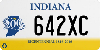 IN license plate 642XC