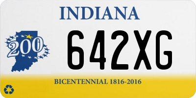 IN license plate 642XG