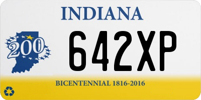 IN license plate 642XP