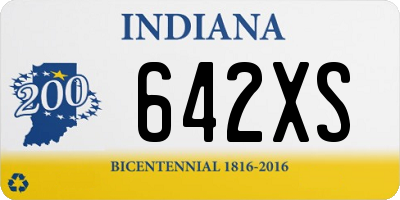 IN license plate 642XS