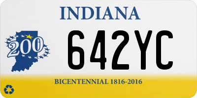 IN license plate 642YC