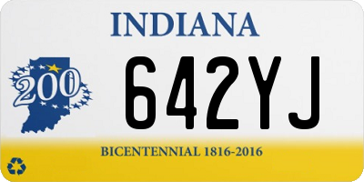 IN license plate 642YJ