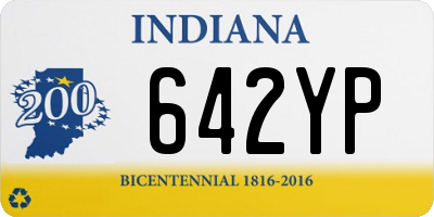 IN license plate 642YP