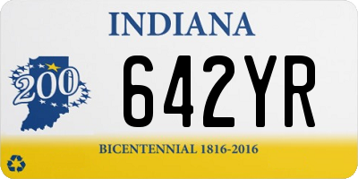 IN license plate 642YR