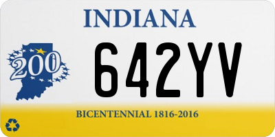 IN license plate 642YV