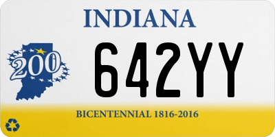 IN license plate 642YY