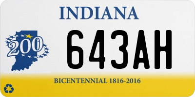 IN license plate 643AH