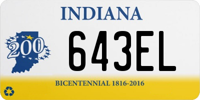 IN license plate 643EL