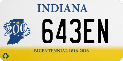 IN license plate 643EN