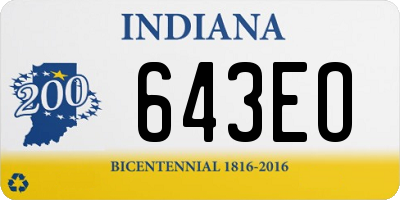 IN license plate 643EO