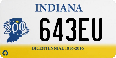 IN license plate 643EU