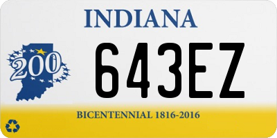 IN license plate 643EZ