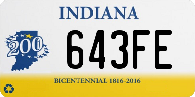 IN license plate 643FE