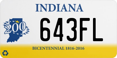 IN license plate 643FL