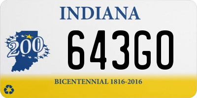 IN license plate 643GO