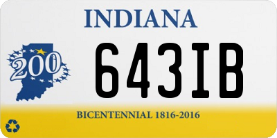 IN license plate 643IB