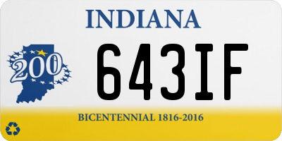 IN license plate 643IF