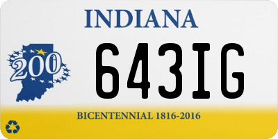 IN license plate 643IG