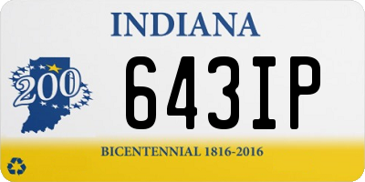 IN license plate 643IP